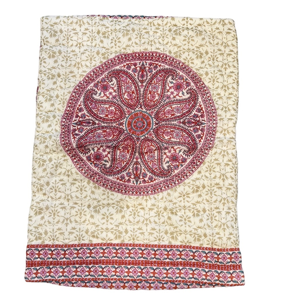 World Market Boho Floral Paisley Large Pillow Cover